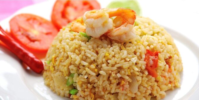 ข้าวผัดกุ้ง Fried Rice with Shrimp 海老チャーハン