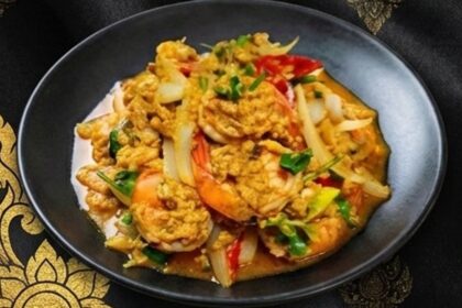 エビのカレー炒め Shrimp Curry Stir-fry