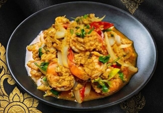 エビのカレー炒め Shrimp Curry Stir-fry